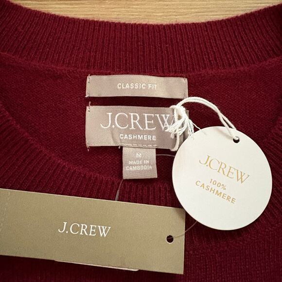 J. Crew Cashmere Classic-Fit Crewneck Sweater M - Picture 2 of 7